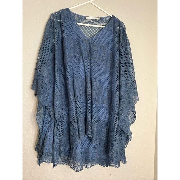 Ministry of style oversized lacy boho tunic shirt 4 - Picture 1 of 3
